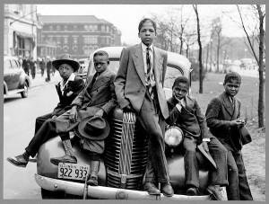 Boys on Easter morning, southside, Chicago, Illinois, 1941. Russell Lee