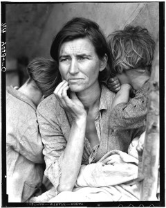 Destitute pea pickers in California (aka “Migrant Mother”), 1936. Dorothea Lange