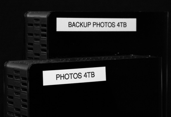 It is important that the backup copies of your photos and other data be stored on a separate storage location from the original copies of your files.
